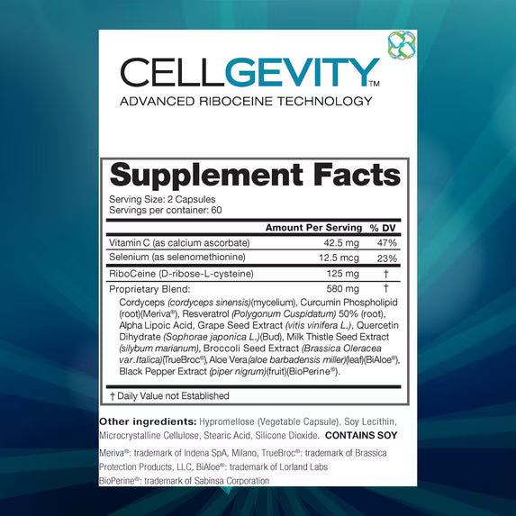 Max International Cellgevity, Advanced Glutathione Support with RiboCeine & Antioxidants