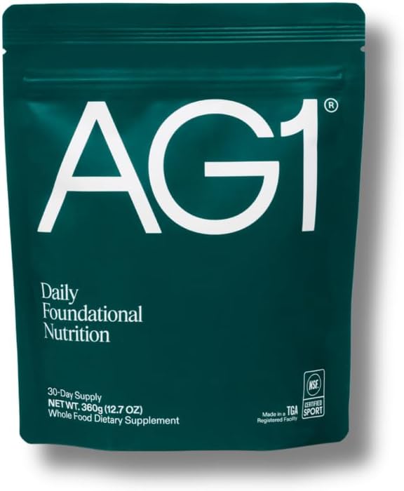 AG1 Greens Powder Refill – 75 Vitamins, Multivitamin & Probiotic Gut Health