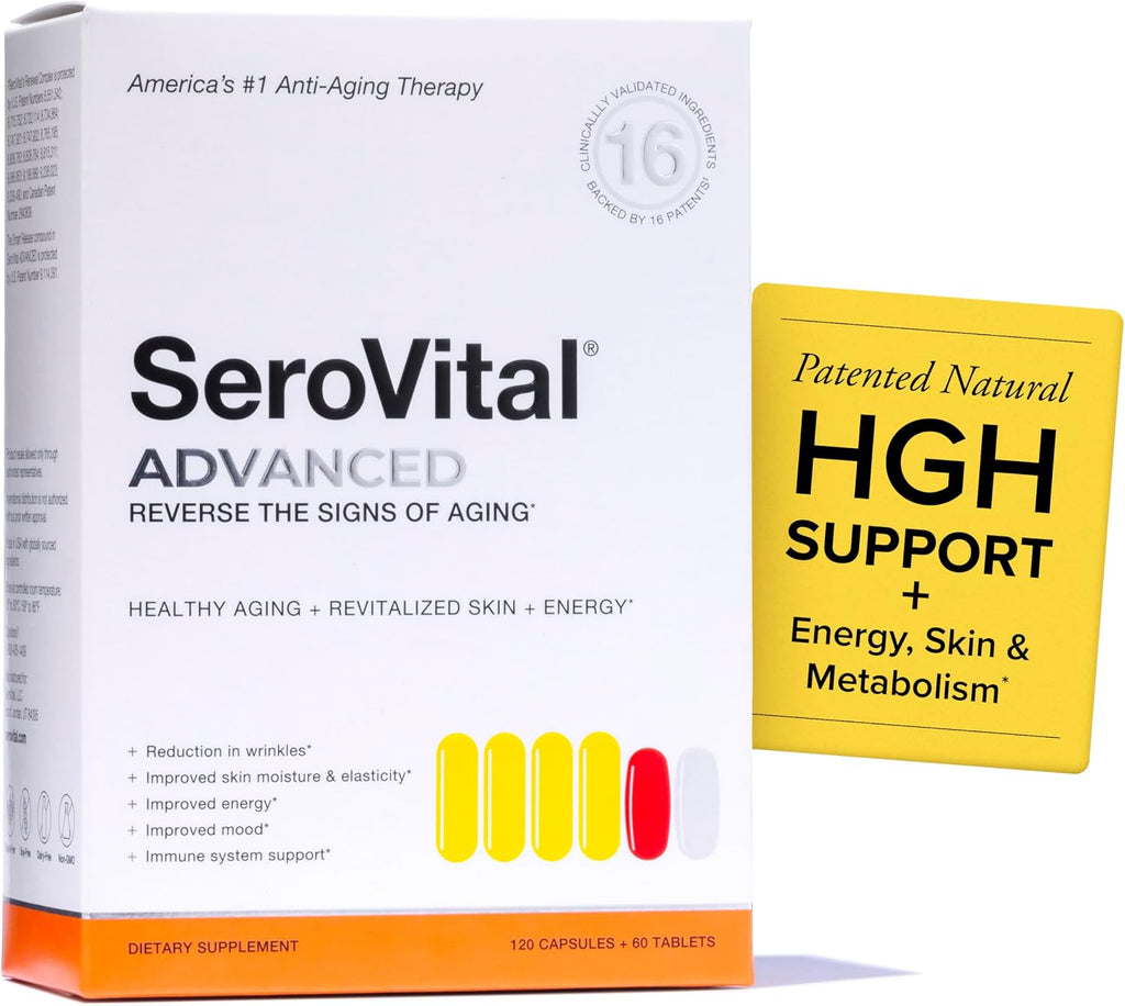 SeroVital Advanced 120 Capsules +60 Tablets 30 Day Dietary Supplement Sero Vital