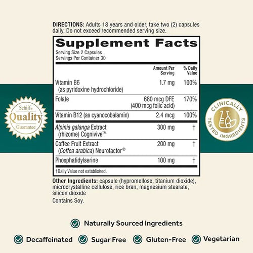 Brain Health Support Formula | Cognitive Wellness & Mental Performance Supplement | 60 Capsules