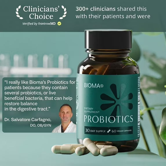 BIOMA Gut Health and Weight Management Probiotics, 60 Count, 30 Servings (18+)