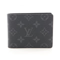 LOUIS VUITTON Portefeuille Multiple wallet M61695 Monogram eclipse Black LV