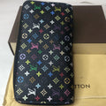 Louis Vuitton Black Multicolor Monogram Murakami Zip-Around Wallet