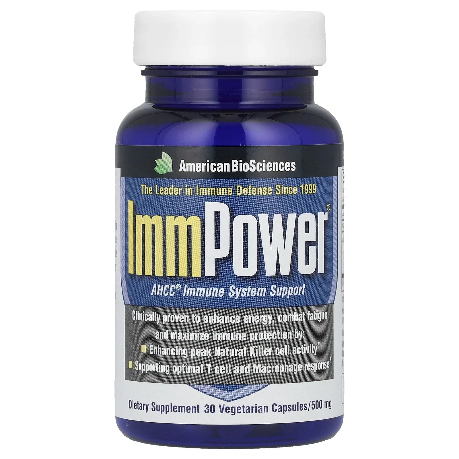 ImmPower® AHCC®, 500 mg, 30 Vegetarian Capsules