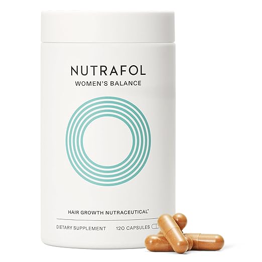 Women's Balance Hair Wellness Supplement for Ages 45+ – Supports Thicker Looking Hair & Scalp Care | 1 Month Supply
