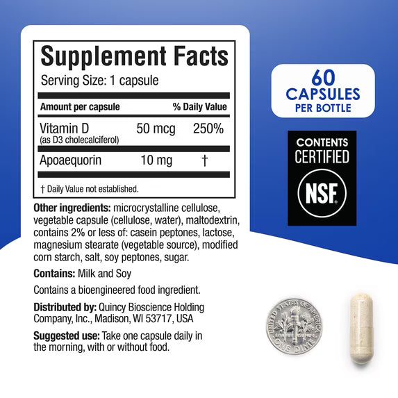 NEW Prevagen Regular Strength 10mg Capsules - 60 Count - 2 Pack (120-Day Supply)