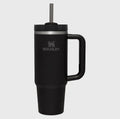 Stanley Quencher H2.0 FlowState 40oz Black Tumbler w/ Handle, Lid & Straw