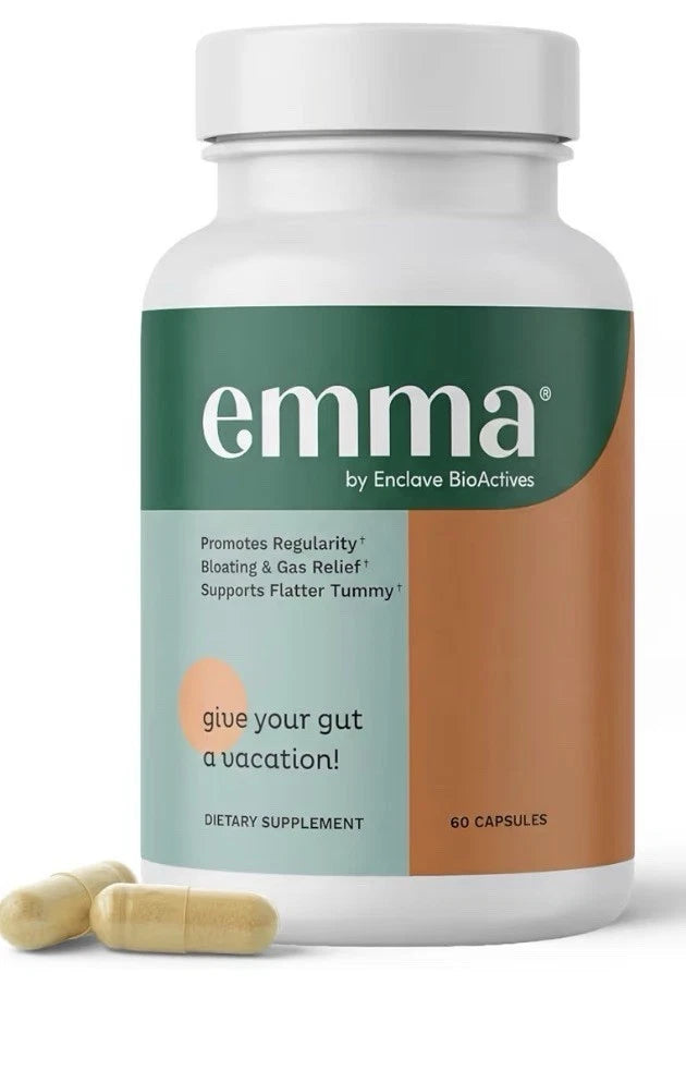 4 Pack Emma Bloating & Gas Relief Supports Flatter Tummy by Enclave