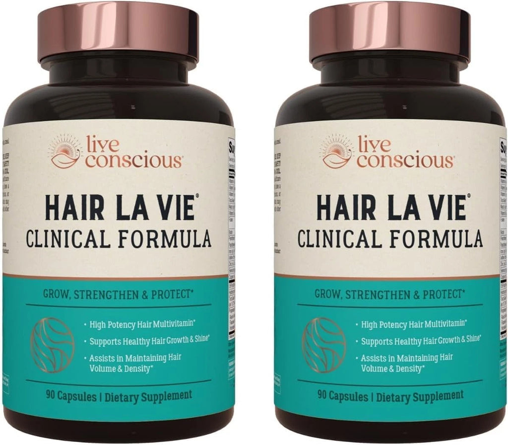 Hair La Vie Clinical Formula Hair Vitamins for Hair Regrowth, 90 Caps Pack of  3