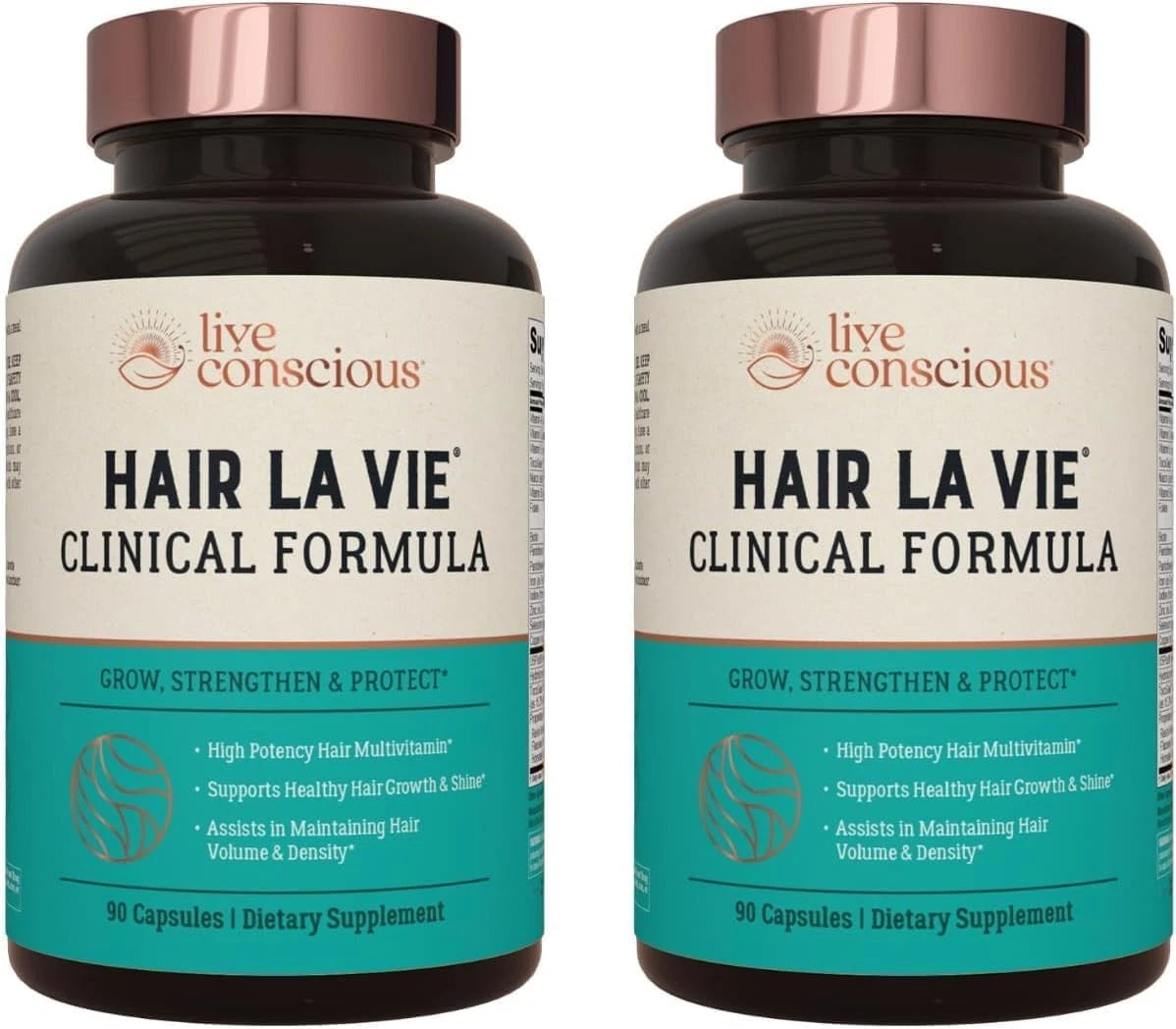 Hair La Vie Clinical Formula Hair Vitamins for Hair Regrowth, 90 Caps Pack of  3