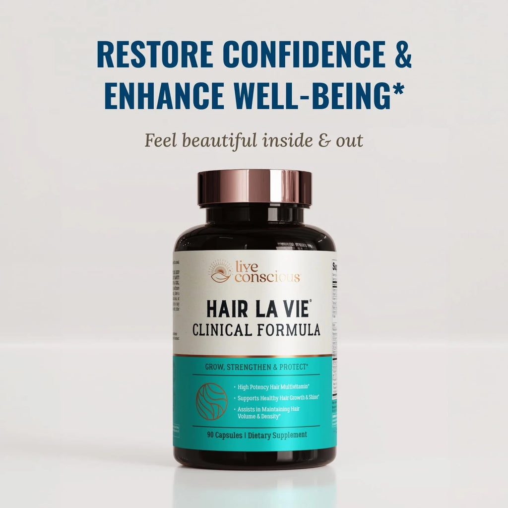 Hair La Vie Clinical Formula Hair Vitamins for Hair Regrowth, 90 Caps Pack of  3