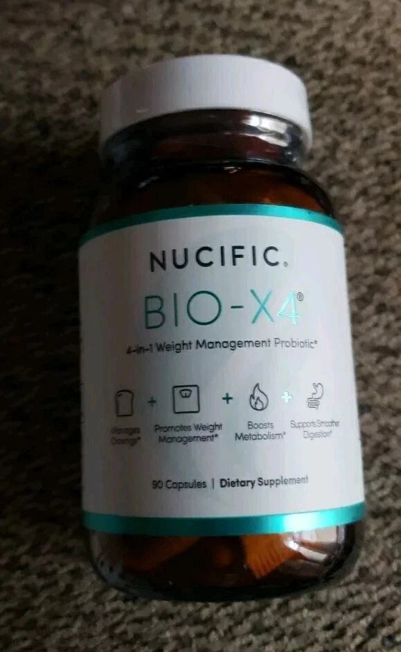 Nucific Bio-X4 4-in-1 Probiotic Digestive Weight Support 90 Caps EXP 11/2027