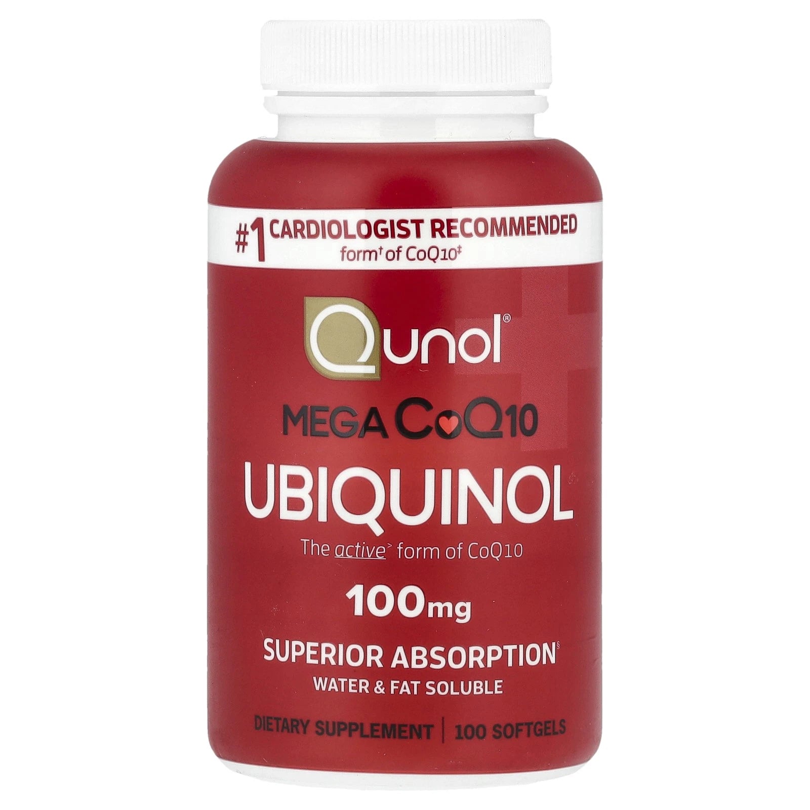 Mega CoQ10 Ubiquinol, 100 mg, 100 Softgels