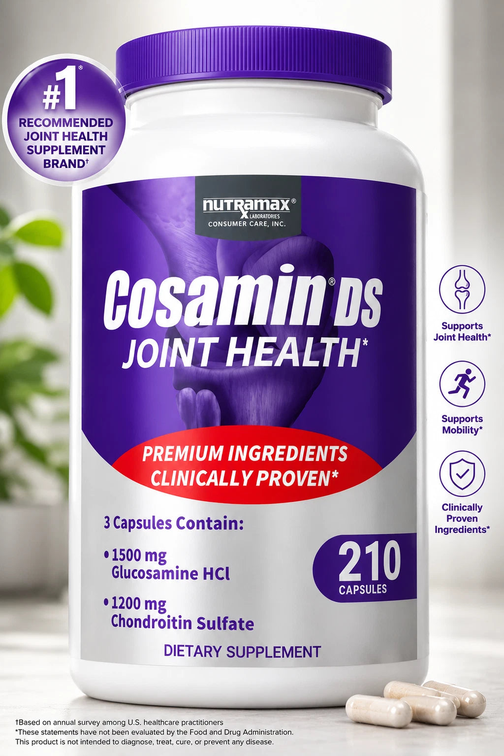 Cosamin DS for Joint Health, 210 Capsules, exp 08.2028, Original USA