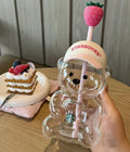 2026 Starbucks Bearista Bear Cup Tumblers Strawberry Topper Baseball Cap 600ML