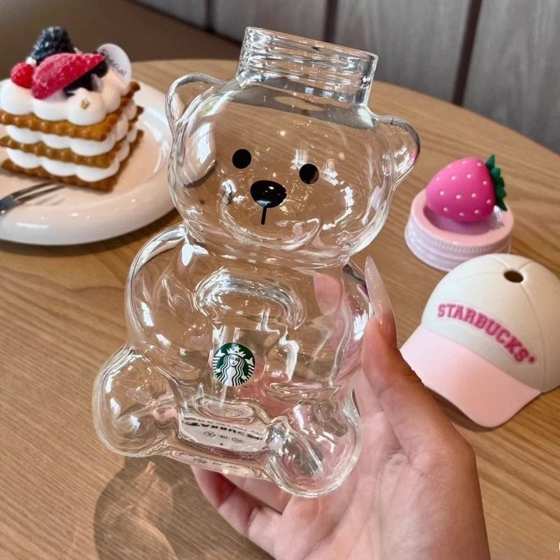 2026 Starbucks Bearista Bear Cup Tumblers Strawberry Topper Baseball Cap 600ML