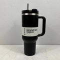 Stanley The Flowstate 40 oz Quencher H2.0 Tumbler Black With Straw Brand New