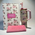 Stanley X Tumbler Love Shack Fancy 40oz Holiday Rosa Beaux Blue Gift Box Cup