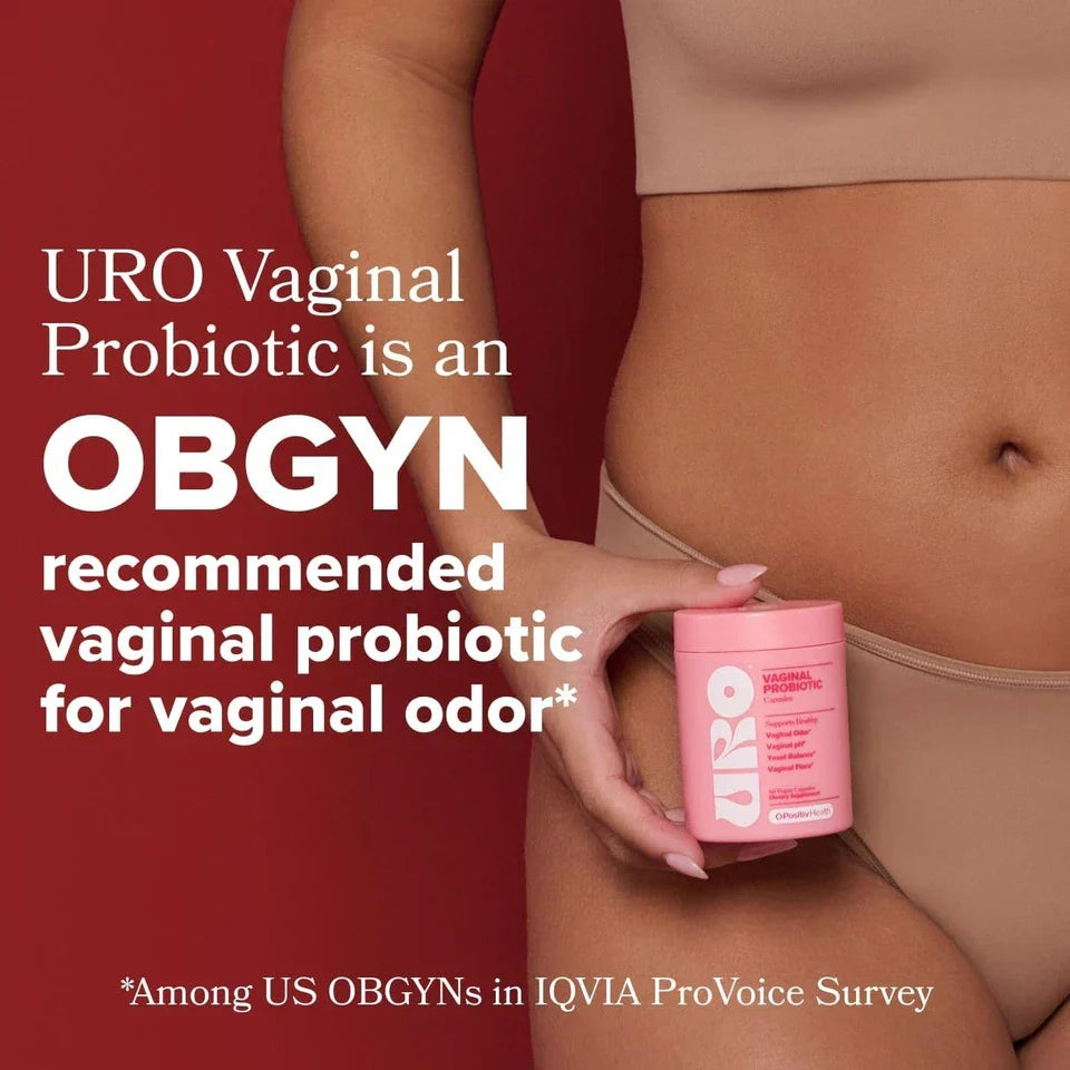 URO O Positiv Vaginal Probiotics 60 Count for Women PH Balance with Prebiotics